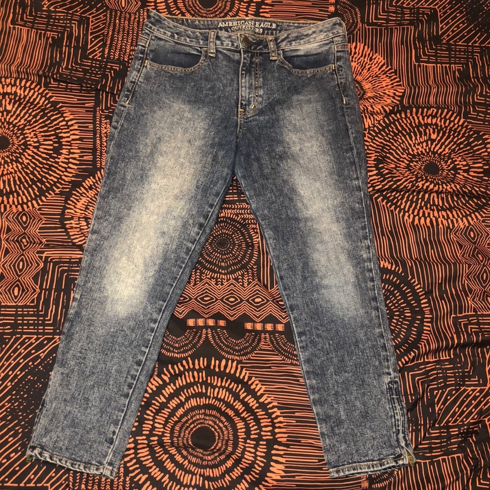 American eagle high rise ankle jeans